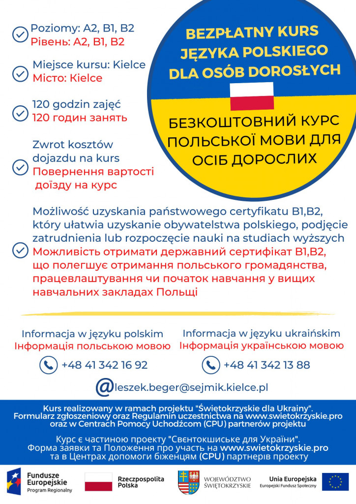 plakat kurs