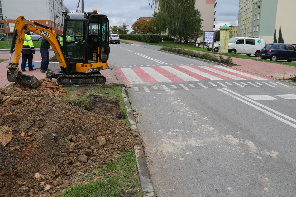 prace przy ul. Kościelnej