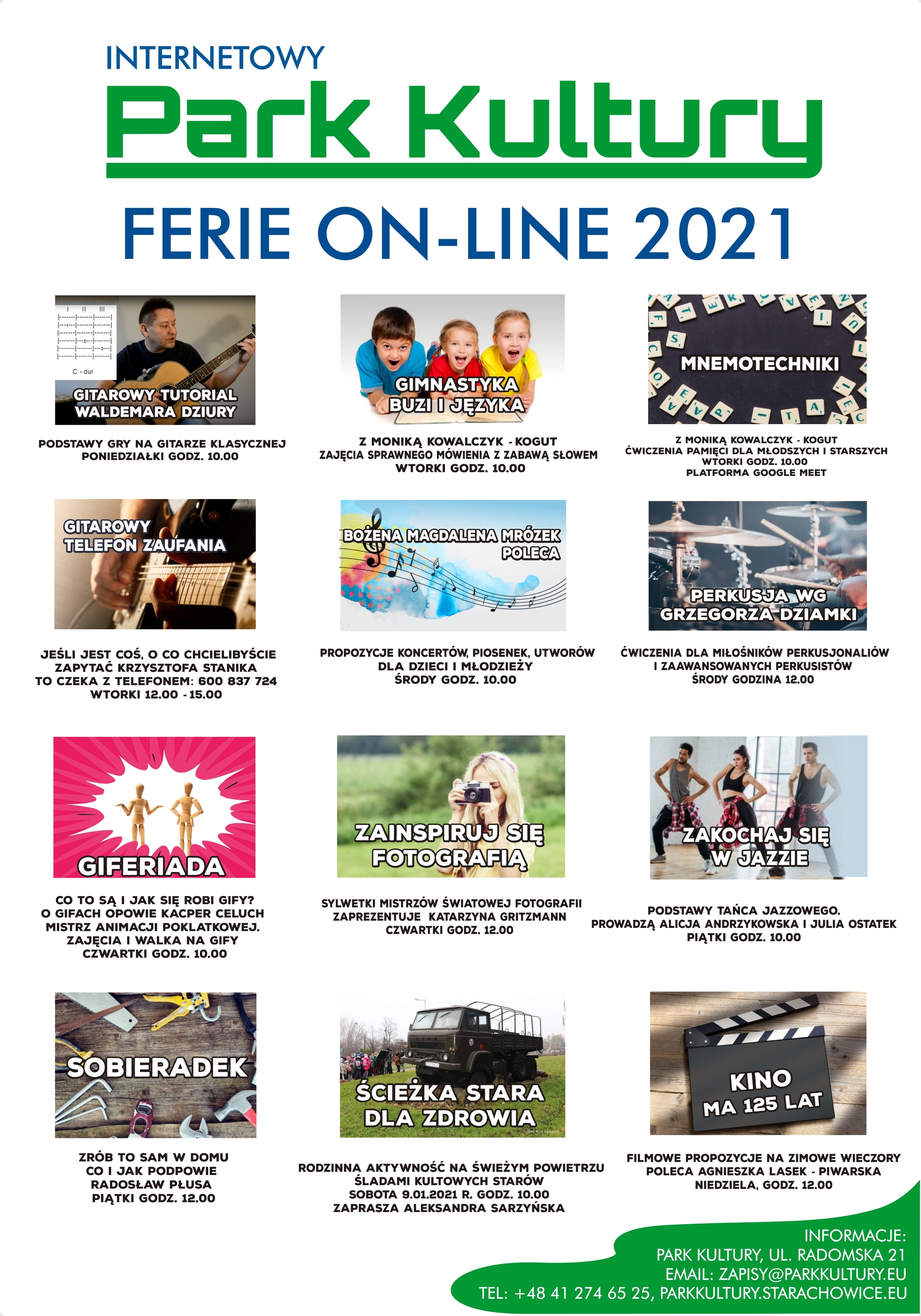 plakat Ferie on-line